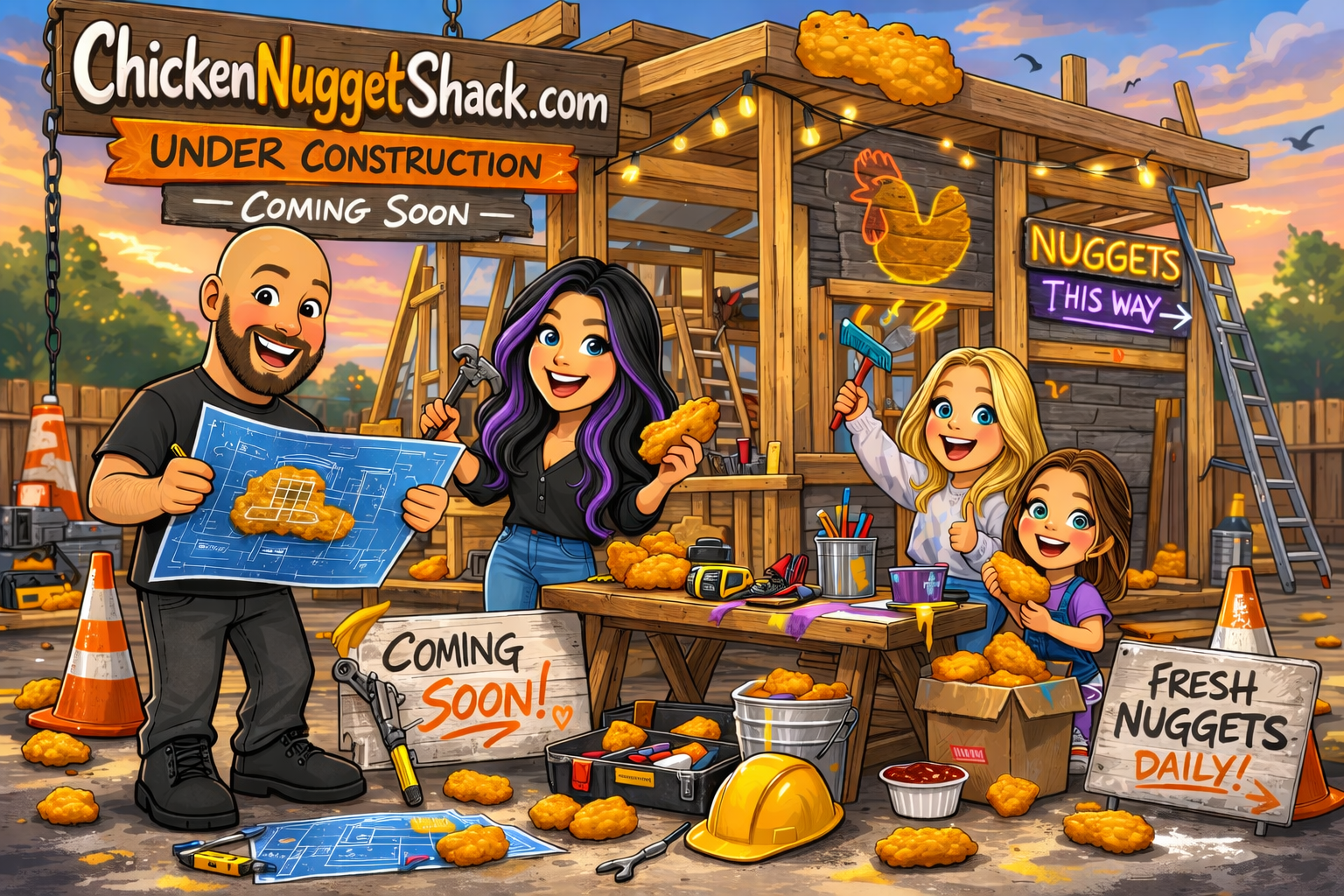 Chicken Nugget Shack Under Construction